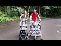 Taking 3 Reborn Toddlers on an Outing in Single and Double Stroller