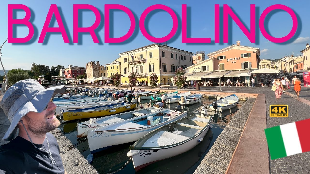 BARDOLINO Walking Tour 4K, LAGO DI GARDA - Italy, GARDASEE Walk Tour, POV Travel