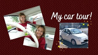 MY CAR TOUR!!! Whats in my car, useful storage tips...