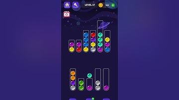 Ball Sort Master Game Level - 37 | Puzzle Games #entertainment #puzzle #games