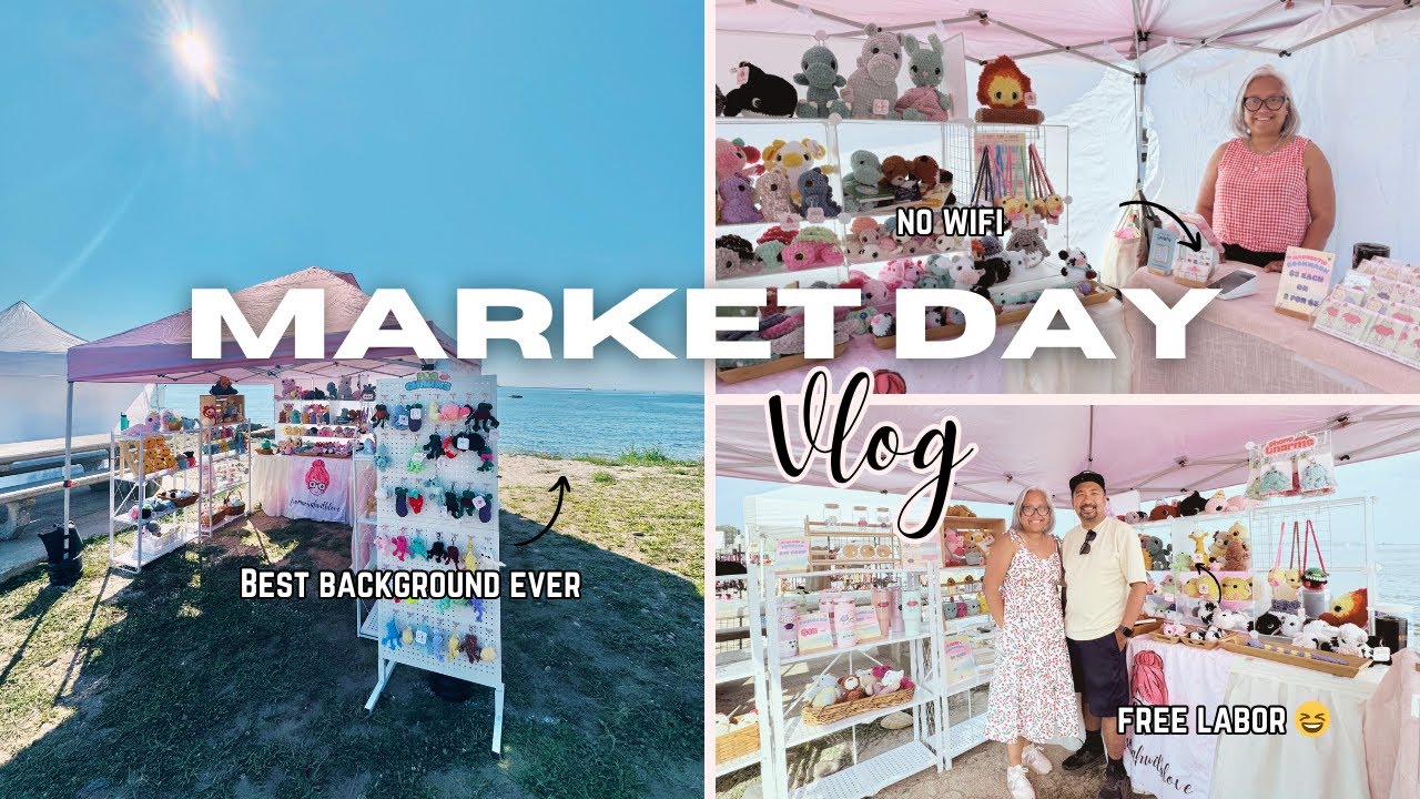 My most beautiful Crochet Market ever & my most expensive booth fee as well!