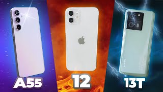 Samsung Galaxy A55 vs. iPhone 12 vs. Xiaomi 13T: Căng thẳng tầm giá 10 triệu!