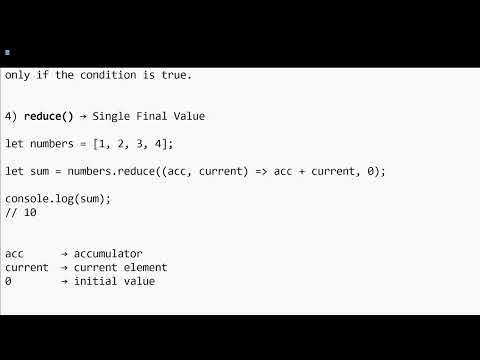 Array Methods (forEach, map, filter, and reduce) - Day 17