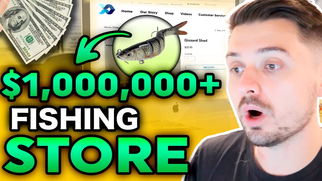 This Store Makes $1,000,000+ Selling FISHING LURES!! Shopify Dropshipping  Store Review 