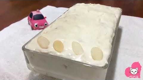 Kem chuối hạnh nhân || Banana almond ice cream || バナナアーモンドアイスクリーム || 바나나 아몬드 아이스크림 || MeowMeow