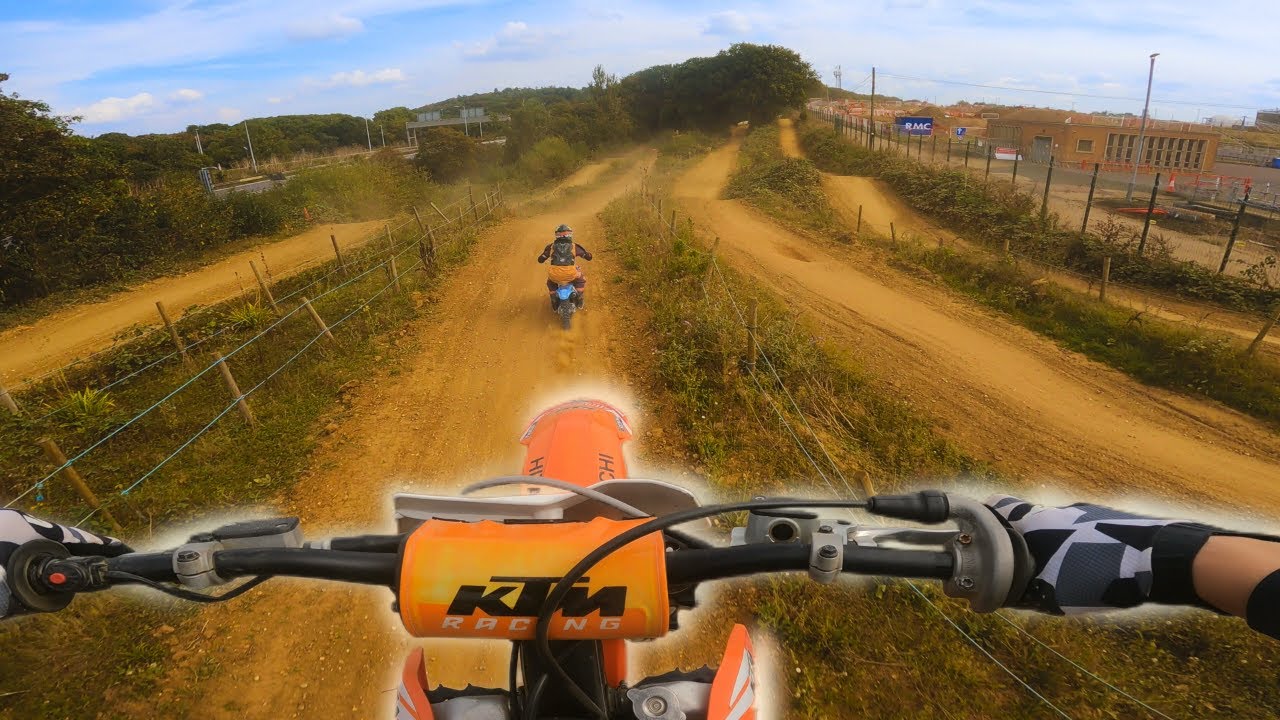 sending it big on my local mx track