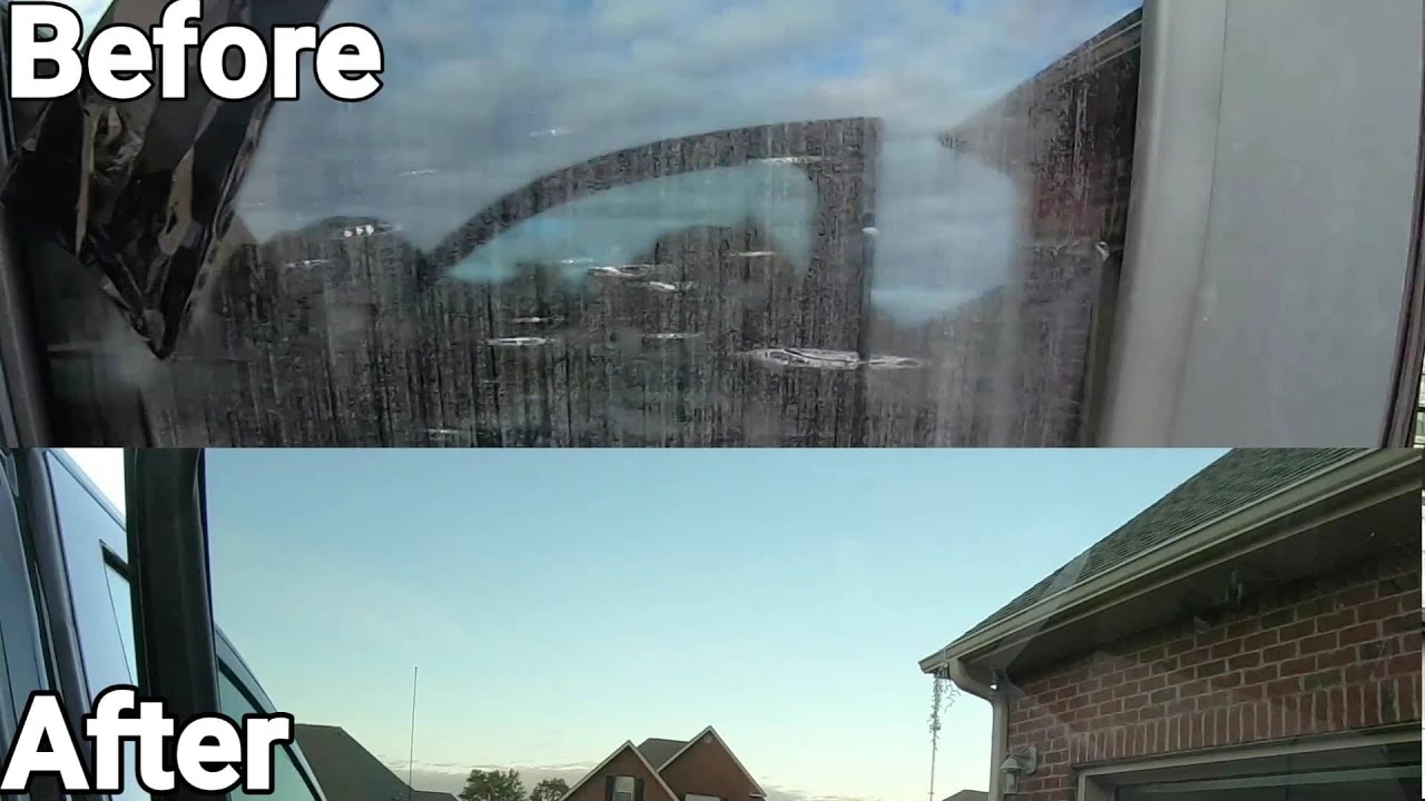 How to remove old window tint and glue for Free! YouTube