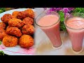 Potato Carrots Crispy Balls &amp; Refreshing Summer Drink  Watermelon Juice