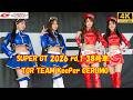 SUPER GT 2026 rd.1 38号車TGR TEAM KeePer CERUMO BRIDGESTONE stage 杉浦未来　松田彩花　松田蘭　名取くるみ　4k　レースクイーン