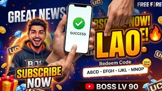 #FreeFire #RedeemCode #BossLV90 #FreeDiamonds #FFRewards #SubscribeNow