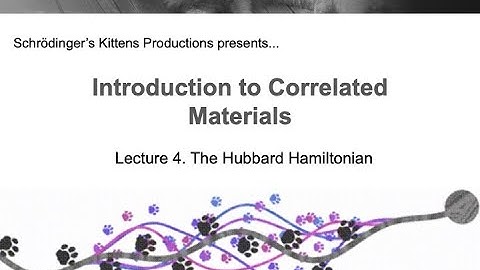 Introduction to Correlated Materials. Lecture 4: The Hubbard Hamiltonian