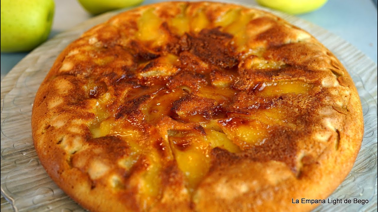 Bizcocho de Manzana a la Sartén - Sin Horno- Receta Fácil y sin Grasa