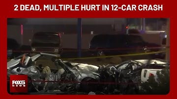 LVMPD: 2 dead, multiple hospitalized after 12-car crash in northwest Las Vegas