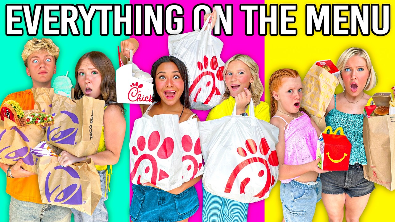 We ATE EVERYTHING on the MENU from our FAV DRIVE THRUS!🍔 🍟 🥤