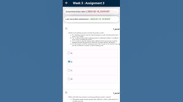 Entrepreneurship Essential Week 3 Answer #nptel #nptelanswers #nptelsolution