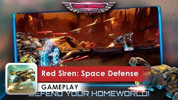 Red Siren: Space Defense Gameplay HD (iOS & Android) Spaceships Battles