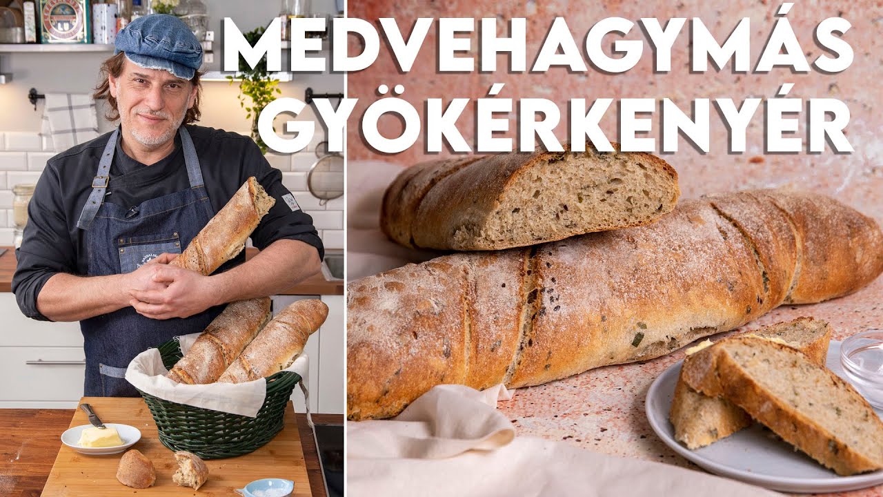 Péksuli Szabival: Medvehagymás gyökérkenyér | Mindmegette.hu