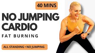 🌸 40 Minute No Jumping Cardio — Fat Burning Fun