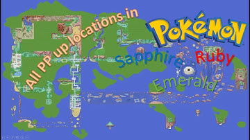 All PP Up locations across Hoenn region