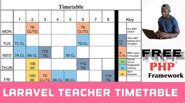 Lravel 6 Student Information System Part 57 ( TEACHER TIMETABLE SYSTEM ) With Source Code
