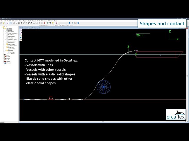 Introduction to OrcaFlex 9: shapes and contact