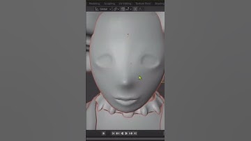 creating hair #3dblender #3dcharacter #blendercharacter #blender3d #3dart #workinprogress