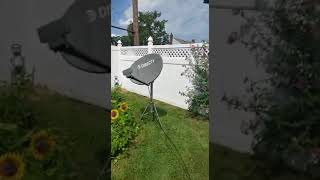 Directv At&T Last Test Installation Kaku Dish Tripod Swm 3 Lnb For Rv Home Back Yard Cabin