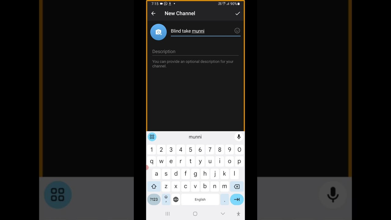 how to create telegram channel for blind user with TalkBack 2024