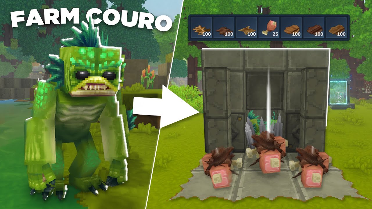 FARM DE PELE, COURO e COMIDA INFINITA no HYTALE (Fen Stalker Farm) - MUNDO ETERNO 16