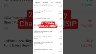 21/100 day challenge📉 #stockmarket #mutualfund #groww #sip #nifty250