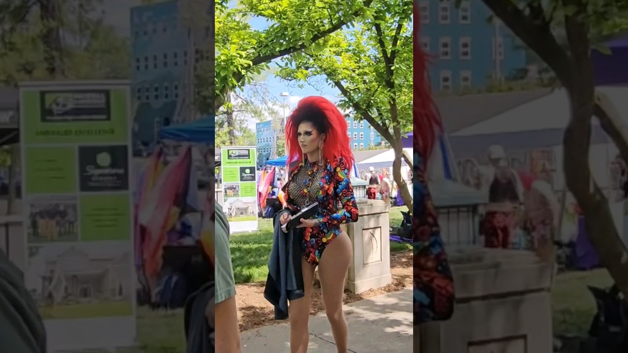 Surprised to encounter Roanoke Pride Festival in Virginia.  #gaypride #shorts