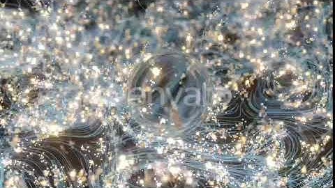 Glowing particles and lines with crystal ball. | Motion Graphics - Envato elements