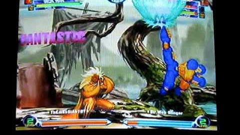 MvC2 Online (360): TheMessiah187 (Mag/IM/Cab) vs Sir Web Slinger (Storm/Sent/Cyke) 4 .:5.21.10:.