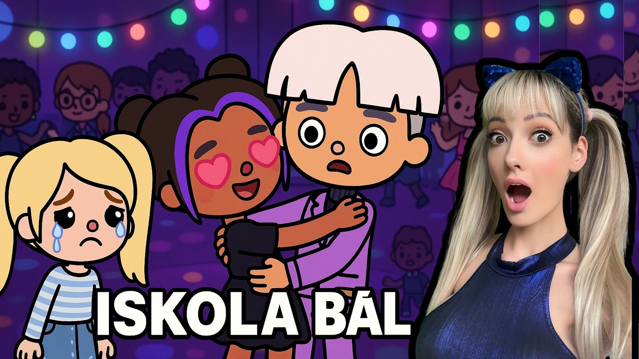 ISKOLABÁL!🪩 KI LESZ A GYŐZTES??😱😭 #13RÉSZ #iskolabál #szerelem