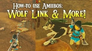 TUTORIAL How-to use Amiibos in The Legend of Zelda: Breath of the Wild Nintendo Switch GET WOLF LINK