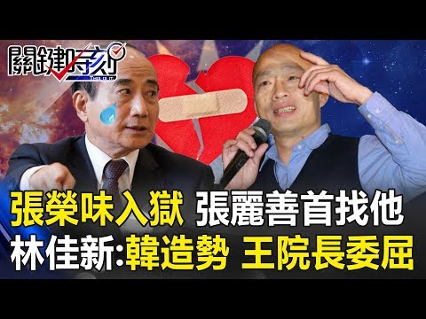 張榮味入獄張麗善第一個找的就是他 林：韓凱道造勢，王院長委屈了！ 關鍵時刻20190606-2 林佳新 單厚之 馬西屏 羅智強