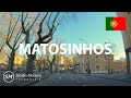 Driving downtown matosinhos  porto  portugal