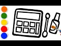 How to draw Makeup kit with nailpolish | How to draw Makeup kit