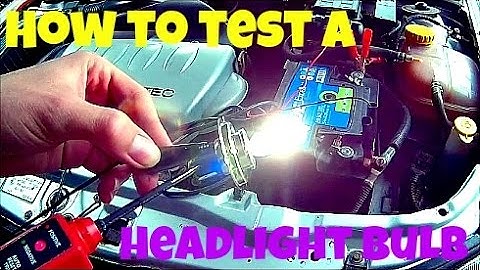How to test a headlight bulb (H4)