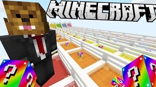 Minecraft RAINBOW LUCKY BLOCK RACE! | (Minecraft Modded Minigame) | JeromeASF