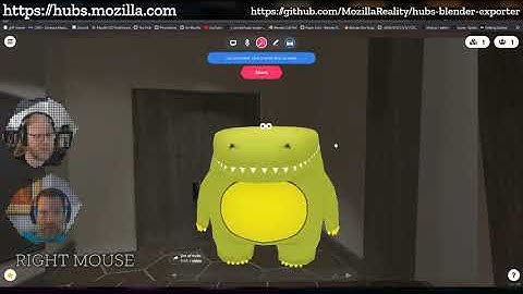 Highlight: Testing out the basic skinning of the avatar inside Hubs
