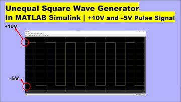 Unequal Square Wave Generator in MATLAB Simulink | +10V and –5V Pulse Signal