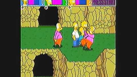 The Simpsons Arcade [3-Player Co-op] - Part 2: That is one messed up dream.