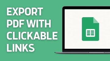 Export PDF with Clickable links from Google Sheets | Easy Step Guide