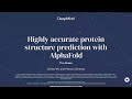 Tim Green: Highly accurate protein structure prediction with AlphaFold