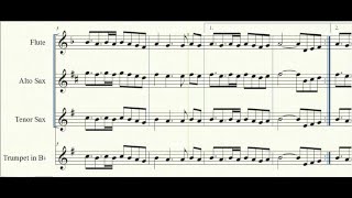 Miniatura de "Videopartitura URGE bolero en Dm para varios instrumentos"