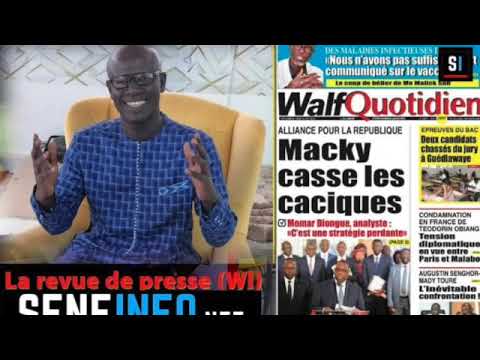 Revue de Presse (Wolof) Walf Fm - Vendredi 18 Août 2023 - Seydina Omar Ba