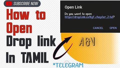 HOW TO OPEN DROP LINK IN TELEGRAM | IN TAMIL | ONLY THREE METHODS | SUBSCRIBE