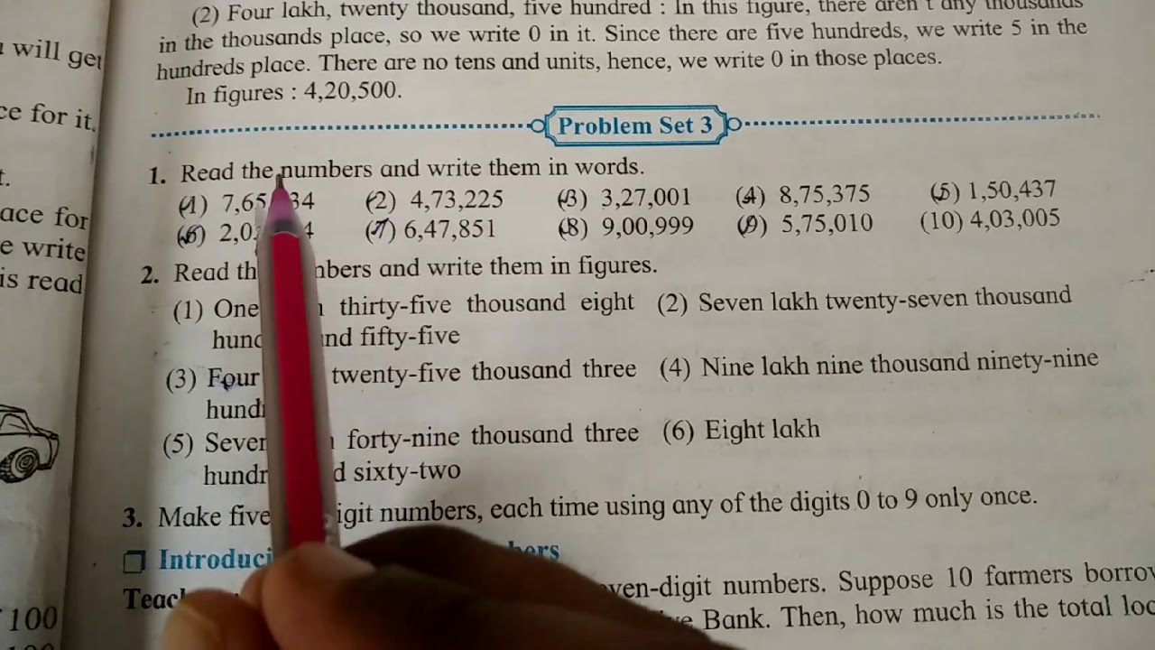 5th Standard Maths Chapter 2 Problem Set 3 4 YouTube