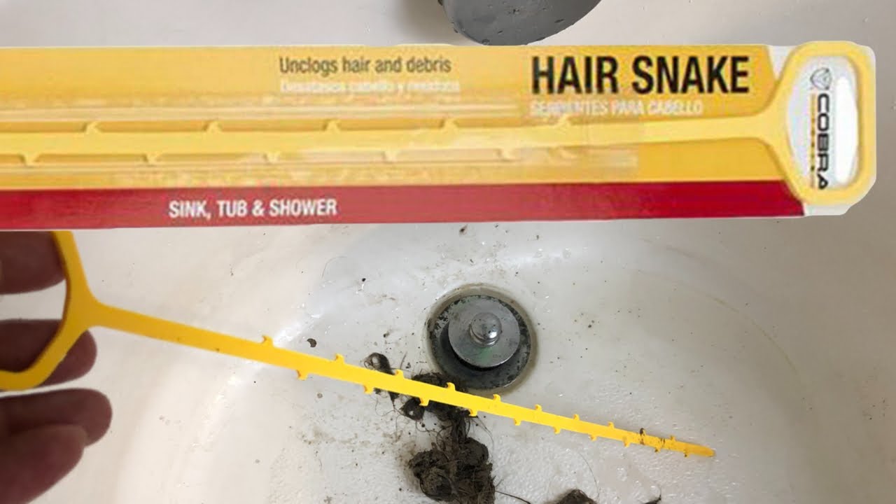 How To Fix Slow Drain in Bathroom Shower Tub FORLIVESE Hair Snake Tool Drain  Opener to Unclog 